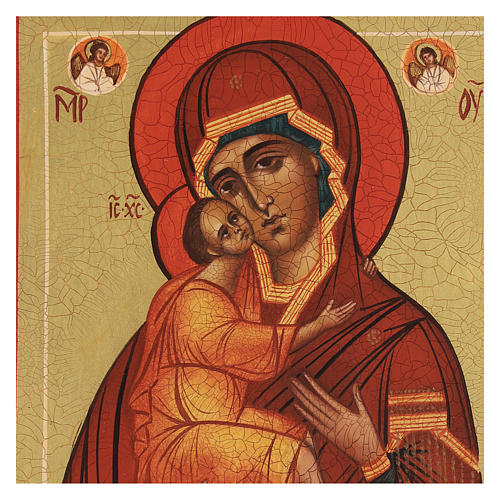 Icono rusa Virgen de Belozersk 14x10 cm 2