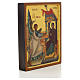 Icono ruso pintado Anunciación borde alto s2