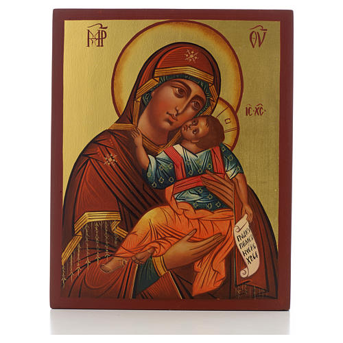 Our Lady Glykophilousa Russian Icon, 21x17 cm 1