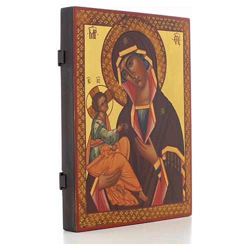 Icono rusa Virgen de Jerusalén 28x22 cm 2