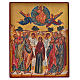 Icona russa dipinta Assunzione di Maria 14x11 s1