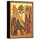 Russische Ikone "Eingang Christi in Jerusalem" Dimensionen 14x10 s2