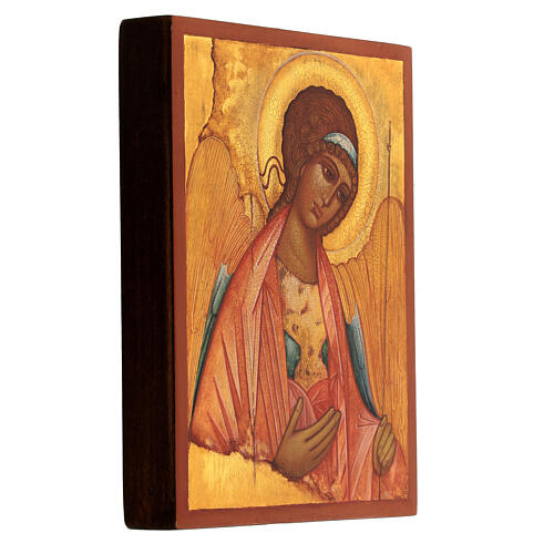 Icona russa San Michele di Rublov 14x10 cm 3