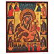 Icona russa dipinta Madonna di Fiodor 36x30 s1