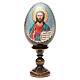 Russische Ei-Ikone, Christus Pantokrator, Decoupage, Gesamthöhe 13 cm s1