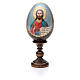 Ovo russo madeira découpage Pantocrator h tot. 13 cm s5