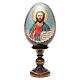 Ovo russo madeira découpage Pantocrator h tot. 13 cm s9