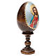 Ovo russo madeira découpage Pantocrator h tot. 13 cm s12