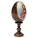 Ovo russo madeira découpage Pantocrator h tot. 13 cm s4