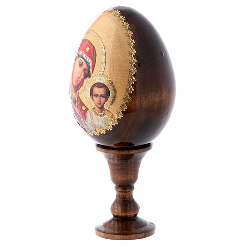 Russian Egg Our Lady of Kazan découpage 13cm 3