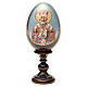 Russische Ei-Ikone, Heiliger Nikolaus, Decoupage, Gesamthöhe 13 cm s1