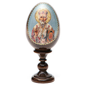 Russian Egg St. Nicholas découpage 13cm