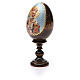Huevo ruso de madera découpage San Nicolás altura total 13 cm s6