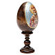 Huevo ruso de madera découpage San Nicolás altura total 13 cm s12