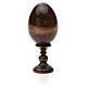 Uovo russo legno découpage San Nicola h tot. 13 cm s7