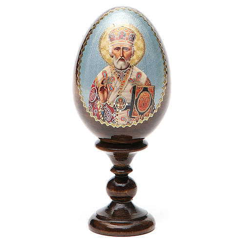 Russian Egg St. Nicholas découpage 13cm 9