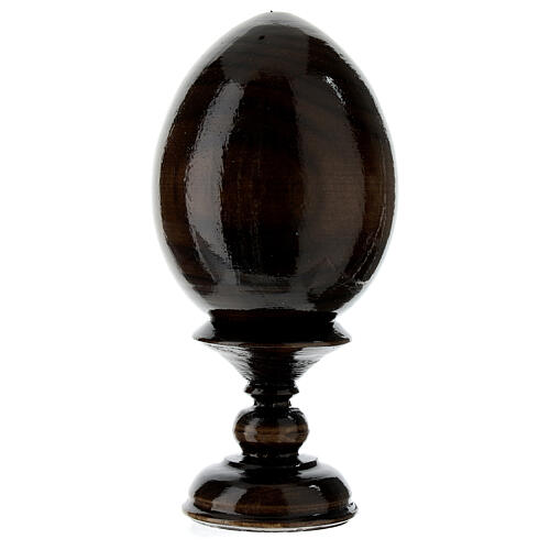 Huevo ruso de madera Ángel de la Guarda altura total 13 cm 4
