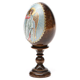 Ovos Russos Pintados: Ovo russo découpage Anjo da Guarda h tot. 13 cm