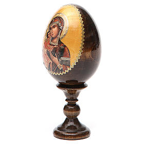 Ovos Russos Pintados: Ovo madeira découpage russo Feoderovskaya h tot. 13 cm Ovos Russos Pintados: Ovo madeira découpage russo Feoderovskaya h tot. 13 cm
