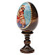 Russische Ei-Ikone, Gottesmutter der Hoffnung, Decoupage, Gesamthöhe 13 cm s2