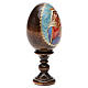 Russische Ei-Ikone, Gottesmutter der Hoffnung, Decoupage, Gesamthöhe 13 cm s4