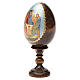 Huevo ruso de madera découpage Trinidad Rublev altura total 13 cm s10