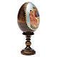 Huevo ruso de madera découpage Trinidad Rublev altura total 13 cm s4