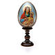 Russische Ei-Ikone, Gottesmutter von Kozelshanskaya, Decoupage, Gesamthöhe 13 cm s5