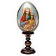 Russische Ei-Ikone, Gottesmutter von Kozelshanskaya, Decoupage, Gesamthöhe 13 cm s9