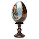 Russische Ei-Ikone, Gottesmutter von Jerusalemskaya, Decoupage, Gesamthöhe 13 cm s10