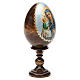 Russische Ei-Ikone, Gottesmutter von Jerusalemskaya, Decoupage, Gesamthöhe 13 cm s12