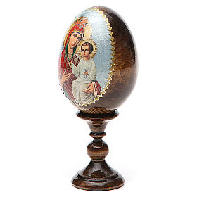 Ovos Russos Pintados: Ovo ícone découpage Rússia Libertadora dos flagelos h tot. 13 cm Ovos Russos Pintados: Ovo ícone découpage Rússia Libertadora dos flagelos h tot. 13 cm