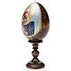 Jajko ikona decoupage Rosja Opiekunka poległych wys. całk. 13 cm s10