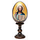 Russische Ei-Ikone, Christus Pantokrator, Decoupage, Gesamthöhe 13 cm s1