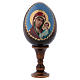 Russische Ei-Ikone, Gottesmutter von Kasan, Decoupage, Gesamthöhe 13 cm s1