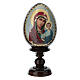 Oeuf peint icône Russie Kazanskaya h tot. 13 cm s1