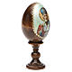Russische Ei-Ikone, Heiliger Nikolaus, Decoupage, Gesamthöhe 13 cm s4