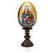 Russische Ei-Ikone, Gnadenbild Unserer Lieben Frau von der immerwährenden Hilfe, Decoupage, Gesamthöhe 13 cm s3