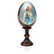 Oeuf peint icône Russie Lourdes h tot. 13 cm s5