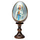Oeuf peint icône Russie Lourdes h tot. 13 cm s1