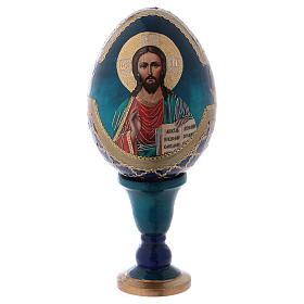 Russian Egg Pantocrator découpage Russian Imperial style 13cm