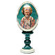Russian Egg St. Nicholas découpage Russian Imperial style 13cm s9