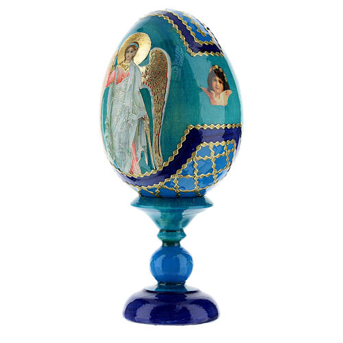 Jajko ikona rosyjska Anioł Stróż wys. całk. 13 cm styl rosyjski imperialny 3