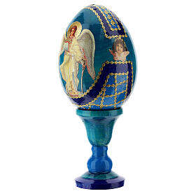 Ovos Russos Pintados: Ovo ícone russo Anjo da Guarda h tot. 13 cm estilo Fabergé Ovos Russos Pintados: Ovo ícone russo Anjo da Guarda h tot. 13 cm estilo Fabergé