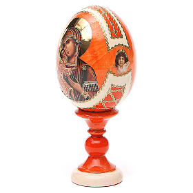 Ovos Russos Pintados: Ovo ícone russo Feoderovskaya h tot. 13 cm estilo Fabergé Ovos Russos Pintados: Ovo ícone russo Feoderovskaya h tot. 13 cm estilo Fabergé