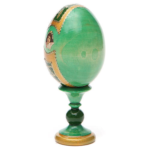 Russian Egg Smolenskaya Russian Imperial, green background 13cm 11