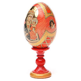 Ovos Russos Pintados: Ovo ícone découpage Rússia Chenstokhovskaya h tot. 13 cm estilo Fabergé Ovos Russos Pintados: Ovo ícone découpage Rússia Chenstokhovskaya h tot. 13 cm estilo Fabergé