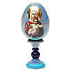 Russische Ei-Ikone, Ich bin mit dir und niemand sonst in dir, russisch imperial-Stil, Gesamthöhe 13 cm s6