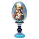 Russische Ei-Ikone, Ich bin mit dir und niemand sonst in dir, russisch imperial-Stil, Gesamthöhe 13 cm s1