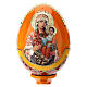 Russische Ei-Ikone, Muttergottes mit Kind, Decoupage, Gesamthöhe 13 cm s2